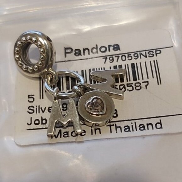 Auth Pandora *Retired* Sterling Silver Perfect Mom w/Pink Crystal 797059NSP - Picture 9 of 13